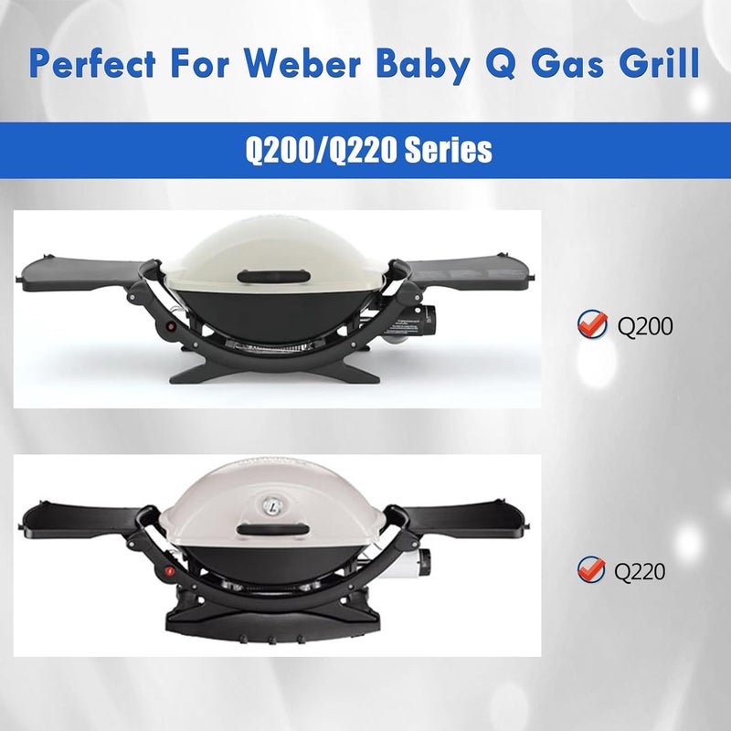 Grillflame 80476 Regulator Grill Replacement Parts for Weber Q200 Q220 Gas Valve Regulator Assembly Q Series Q 200 Q 220 396000 396002 396001 566001 566002 566801 - Image 2